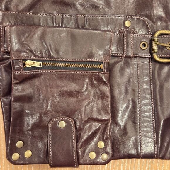 Viva Bags of California Leather Crossbody Bag Purse Brown - Picture 4 of 6